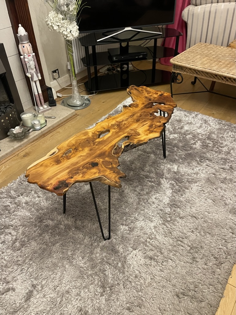 Live Edge Coffee Table, Custom made